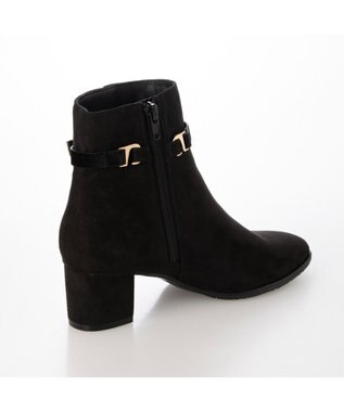 ing <Pitti>ノットリボン2WAYショートブーツ ブラックスエード