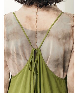 CRAFT STANDARD BOUTIQUE 切替ティアードキャミワンピース Khaki