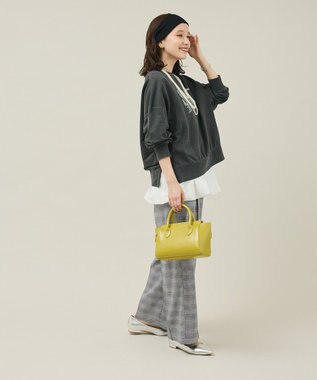 Green Parks アソートカレッジロゴ裏毛プルオーバー Charcoal Gray