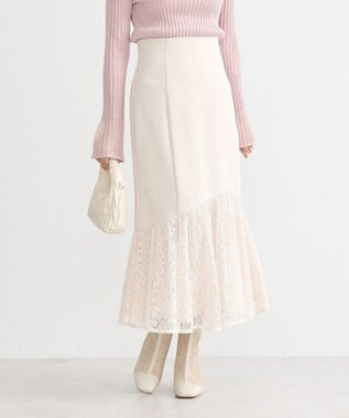 earth music&ecology レースドッキングスカート