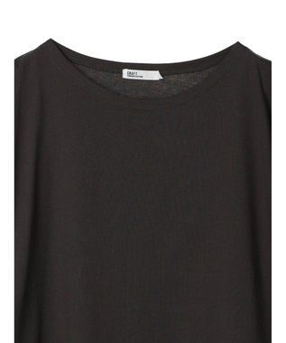 CRAFT STANDARD BOUTIQUE 【ＵＶカット】ギャザースリーブプルオーバー Black