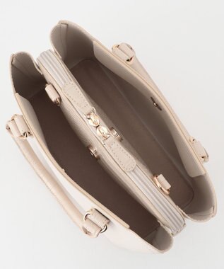 ANY SIS 【美人百花7月号掲載】レディノーブルスクエアブガッティ バッグ アイボリー