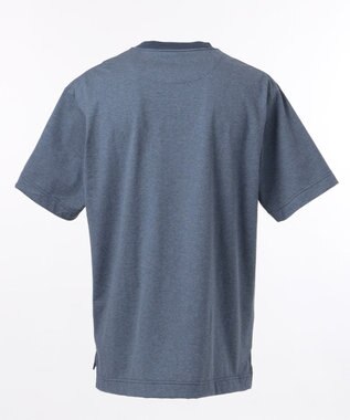 JOSEPH ABBOUD MOUNTAIN 【SPACE】OG綿スクエアドットプリント ポケTシャツ ネイビー系