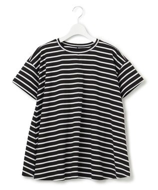 J.PRESS YORK STREET 【WOMEN】ボーダープルオーバー ブラック系1