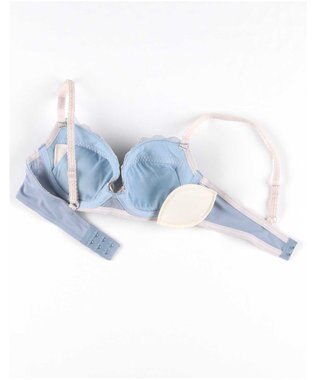AMPHI ブラジャー ショーツセット 自然なまる胸メイク 【ブラ＆ショーツセット】 上下セット ブラ BCC231 アンフィ／ワコール ブルー