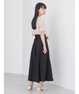 earth music&ecology バックレースアップスカート Dark Brown