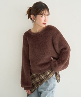 earth music&ecology Ｗフェイスシャギープルオーバー