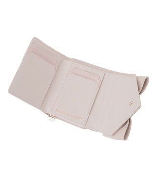 Maison de FLEUR ピンクベルトリボンミニウォレット Light Pink