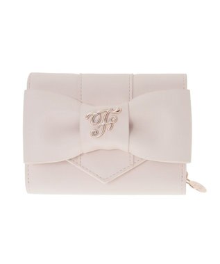 Maison de FLEUR ピンクベルトリボンミニウォレット Light Pink