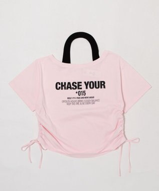 WEGO ホルターネックレイヤードワンショルT ピンク
