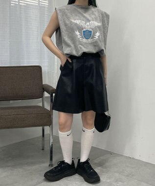 WEGO ヴィンテージウォッシュタックノースリーブT グレーその他