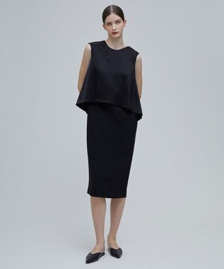 BEIGE， SARAH / ノースリーブドレス Black