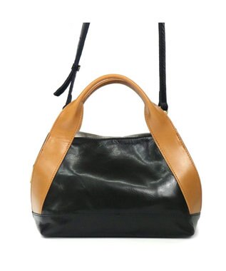 Regalo Felice 【長財布が入る / ショルダー付】2wayバッグ / REGALO BKC(ブラック×キャメル)