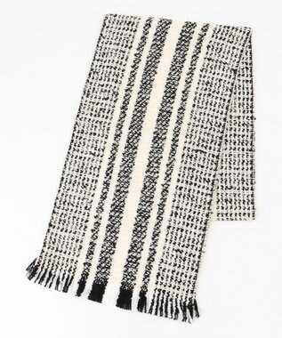 JOSEPH ABBOUD 【フランス製】ブークレジャガードストール アイボリー系7