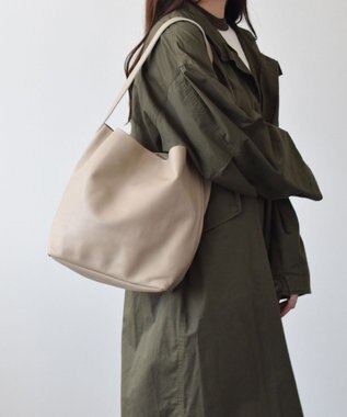 INTER-CHAUSSURES 【ANDREA CARDONE ITALI】レザートートバッグ ダークベージュ