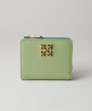 russet ＜お財布人気NO.1＞モノグラムプレートハーフウォレット(SO-376) Green/GR