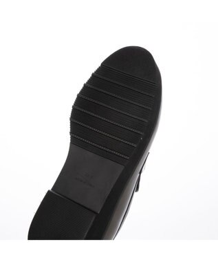 MODE ET JACOMO <carino>【レイン対応】厚底メタルモチーフローファー ダークグレー