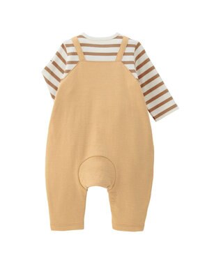 MIKI HOUSE HOT BISCUITS カバーオール＆ローカットソックスギフトセット【BOX付き】 ベージュ