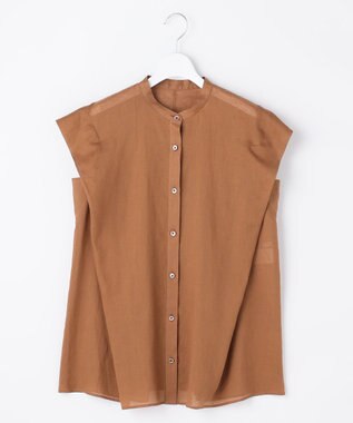 自由区 S 【WEB限定カラーあり】シアーラミーローンバンドカラー ブラウス