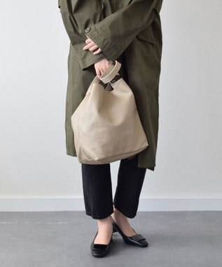 INTER-CHAUSSURES 【ANDREA CARDONE ITALI】レザートートバッグ ダークベージュ