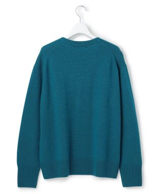 23区 【見上愛さんコラボカラー/VERY掲載】カシミヤブレンド Vネック ニット ピーコックグリーン系