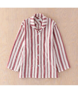 UCHINO マシュマロガーゼシックシンストライプレディスパジャマ レッド