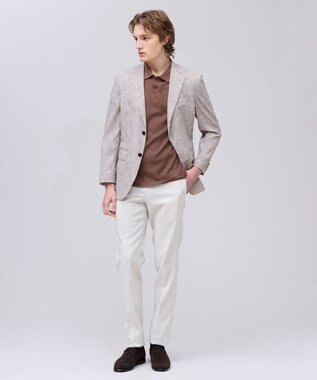 J.PRESS MEN 新色【MECHANICAL】【超軽量 / 清涼感 / 洗える】 ハイパワーストレッチ リネンルックジャケット_26年モデル ベージュ系