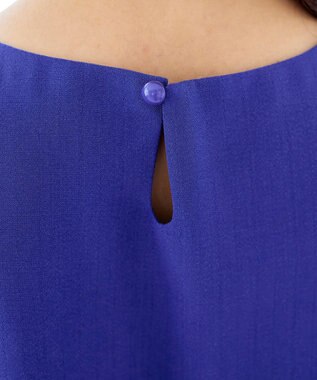 Tiaclasse 【洗える】サイド切替ワンピース ブルー