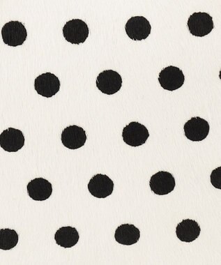 UNBILLION perche 牛革ハラコタイプ×ゴートハーフムーン2wayボストン アイボリー