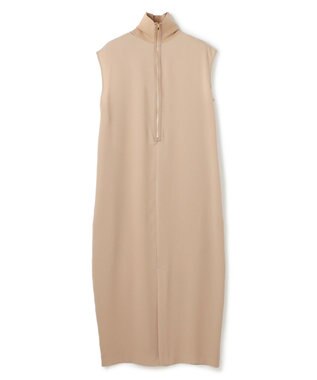 BEIGE， FLEUR / 異素材ネック ロングワンピース Beige