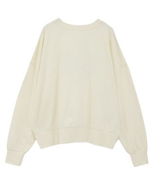 Green Parks アソートカレッジロゴ裏毛プルオーバー Ecru