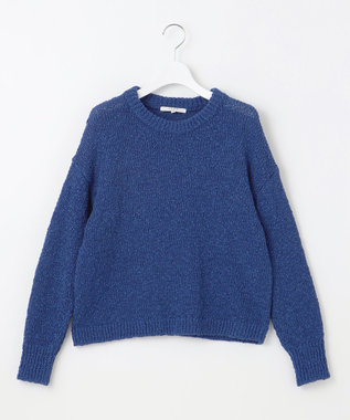 23区 【SLOW/一部店舗限定】リボンヤーン クルーネック ニット ブルー系