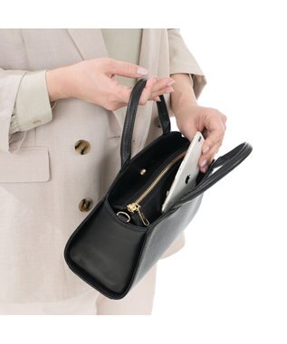 IBIZA アセアーダ　牛革　2WAYバッグ（S） 黒