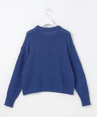 23区 【SLOW/一部店舗限定】リボンヤーン クルーネック ニット ブルー系