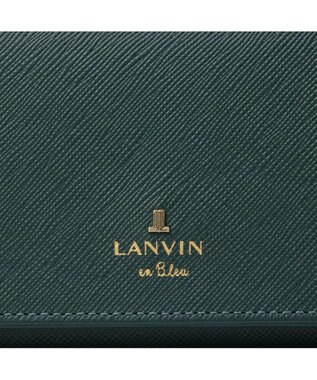 LANVIN en Bleu リュクサンブール かぶせ長財布 ディープグリーン