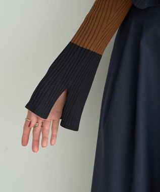 YECCA VECCA 【2点SET】キャミセット襟付きZIPカーディガン Camel