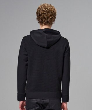 JOSEPH HOMME 【オリジナル素材 】ライトタックジャージー   ジップアップフーディー ブラック系