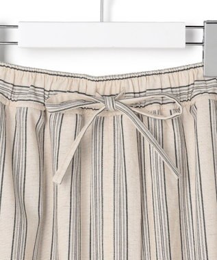 J.PRESS YORK STREET 【WOMEN】リネンストライプ スカート アイボリー系1