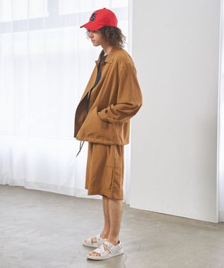 J.PRESS YORK STREET 【UNISEX】リネンライク コーチジャケット ブラウン系