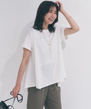UNFILO 【一部店舗限定カラー】BEAUTY FORM-T フレアTシャツ オフ