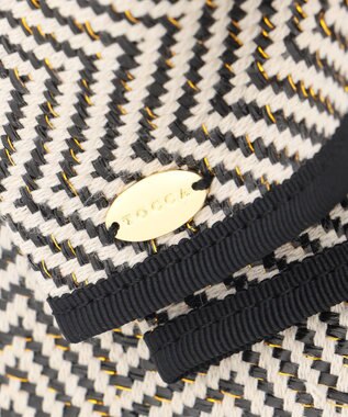 TOCCA 【A4サイズ対応・一部カラー撥水】T CADEAU NEW BAG フラットトートバッグ ヘリンボーン柄