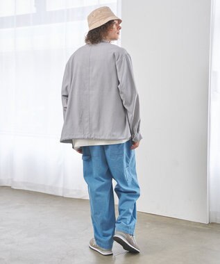 J.PRESS YORK STREET 【UNISEX】リネンライク コーチジャケット ライトグレー系