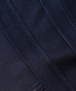 BEIGE， 【WEB限定・洗える】MELISSA / バックシフォンスキッパー半袖トップス Navy