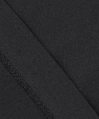 23区 L 【洗える】コンパクトヤーン フレンチスリーブ Tシャツ ブラック系