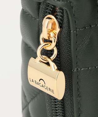 LA BAGAGERIE シープキルティング　2WAYショルダー ダークグリーン