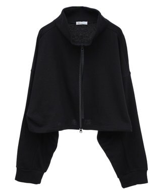 CRAFT STANDARD BOUTIQUE 【WEB限定】裏毛ダブルジップショートスウェット/24AW Black