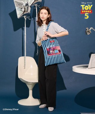 AMERICAN HOLIC 【TOY STORY 5】ストライプパイルトートBAG Blue