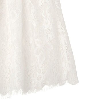 earth music&ecology レースレイヤードスカート Off White