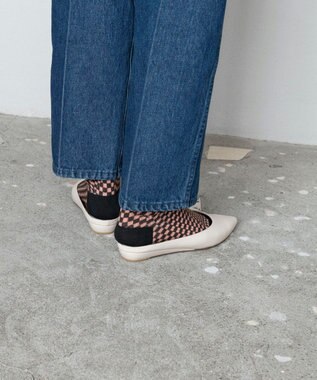 TRICOTE CHACKERD LINK SOCKS／チェッカードリンクソックス 72PINK