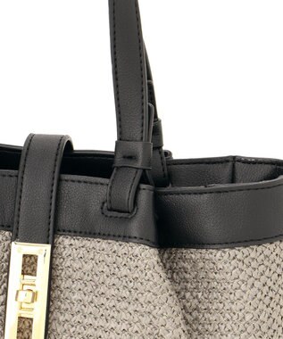 LA BAGAGERIE かごバッグ風2WAYトート グレージュ